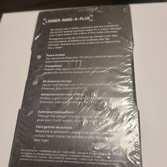 Ledger Nano S Plus New plastic wrap is not open Crypto Hardware Wallet - Picture 6 of 6